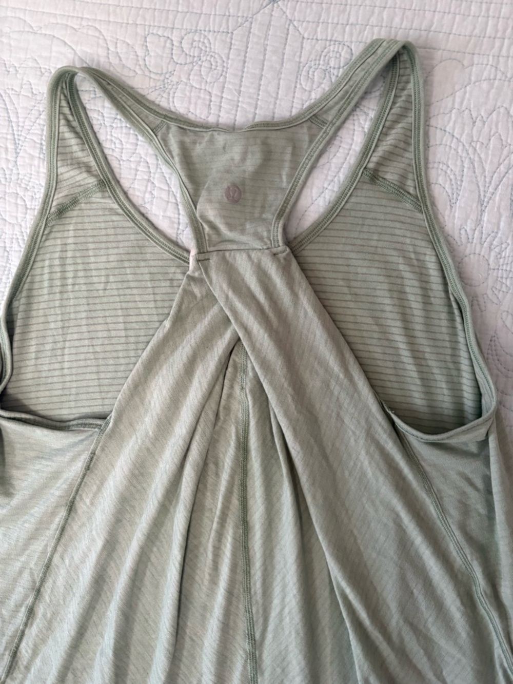 Lululemon Light Sage Green Racerback Tank Top size 8